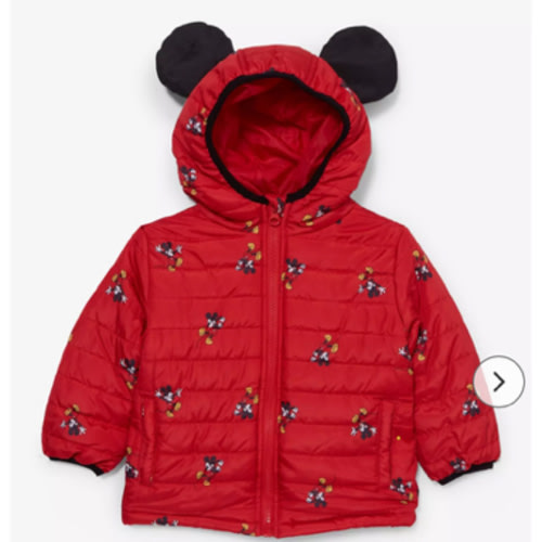 Disney Mickey Mouse 3D Ears Red Toddler Windbreaker | BoxLunch
