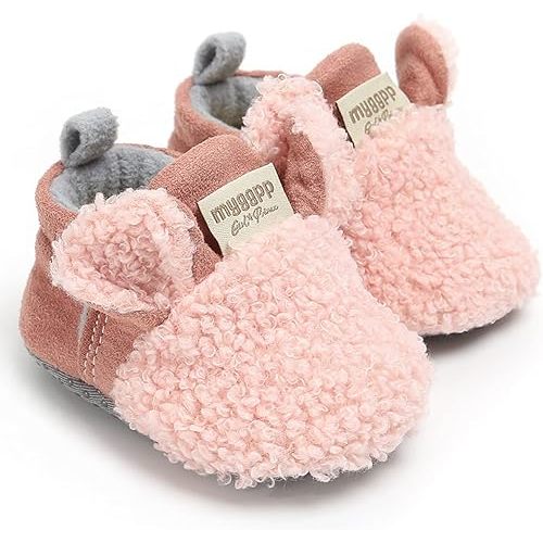 Baby Booties Infant Newborn Boys Girls Slippers Warm Crib Sock Shoes Indoor First Walkers Prewalker