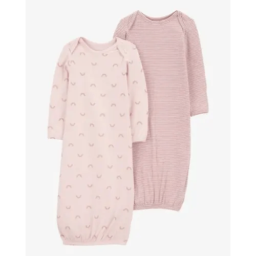 Baby Rainbow 2-Pack PurelySoft Sleeper Gowns - Carter's | Carter's