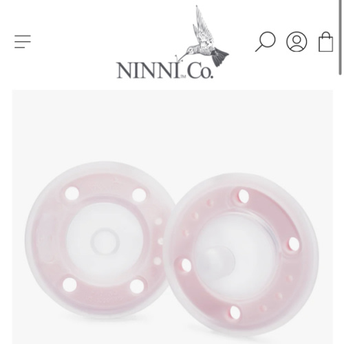 Ninni Pacifier Petal Pink 2 Pack