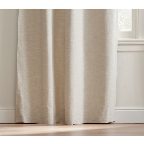 Evelyn Linen Scallop Valance Blackout Curtain