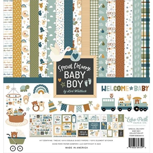 Echo Park Special Delivery Baby Boy Collection Kit