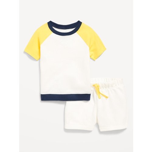 Printed Waffle-Knit Top and Shorts Set for Baby | Old Navy