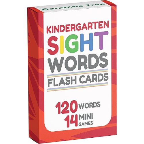 Sight Words Flash Cards Kindergarten - 120 High Frequency Words from Dolch's and Fry's Sight Word List for Ages 4-6 Years
