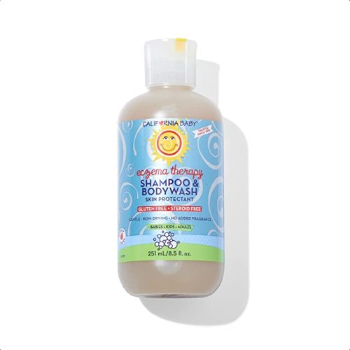 California Baby Eczema Shampoo & Bodywash | Soothes & Relieves Eczema Irritation | 100% Plant-Based (USDA Certified) | Allergy Friendly | Gluten-Free | Steroid-Free | Unscented Baby Eczema Body Wash for Dry, Irritated & Sensitive Skin | 251 mL / 8.5 fl. o