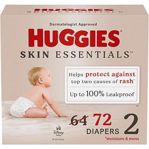 Huggies Skin Essentials Diapers - Size 2 (Count 72)