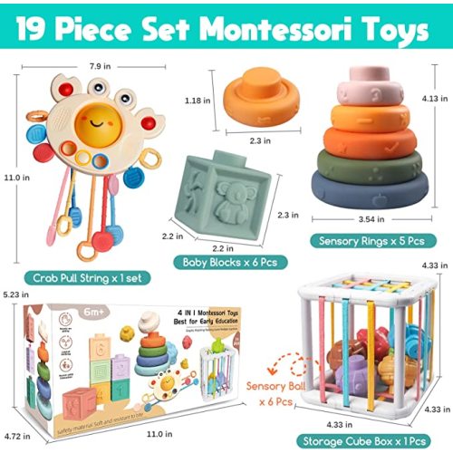 Montessori Baby Toys for Ages 6-18 Months