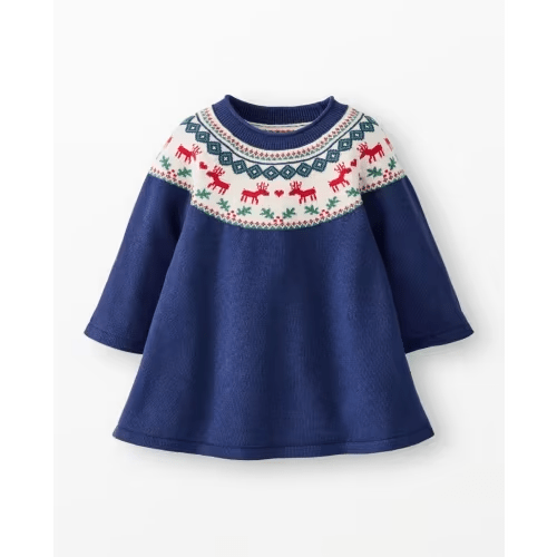 Baby Holiday Sweater Dress | Hanna Andersson