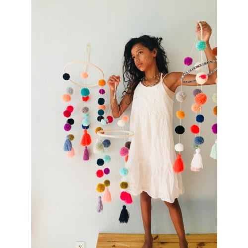 Pompom Tassel Mobile - Etsy