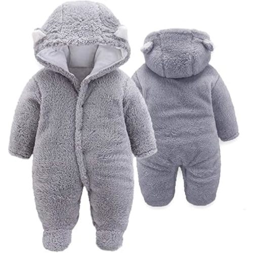 XMWEALTHY Unisex Baby Clothes Winter Coats Cute Newborn Infant Jumpsuit Snowsuit Bodysuits Registry for Baby Essentials Stuff