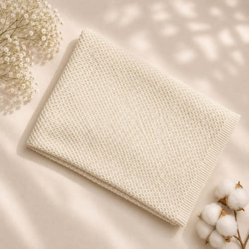 Quincy Soft Sweater Knit Baby Blanket (Organic Cotton)