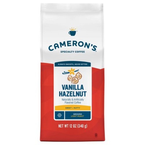 Cameron's Vanilla Hazelnut Light Roast Ground Coffee - 12oz