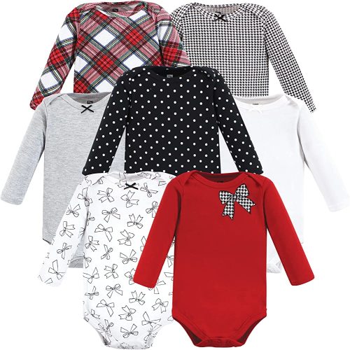 Hudson Baby unisex-baby Cotton Long-sleeve Bodysuits