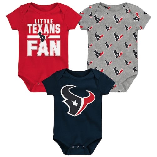 Newborn Outerstuff Houston Texans Little Tike 3-Piece Bodysuit Set