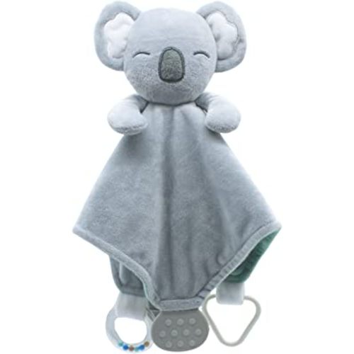MODERN BABY Security Blanket Loveys for Babies Koala Stuffed Taggy Blanket Teether Toy Super Soft