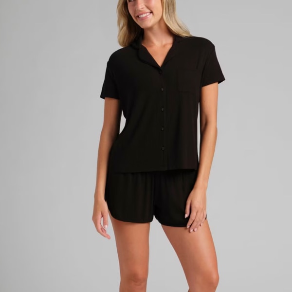 Slinky Rib Short Sleeve PJ Set