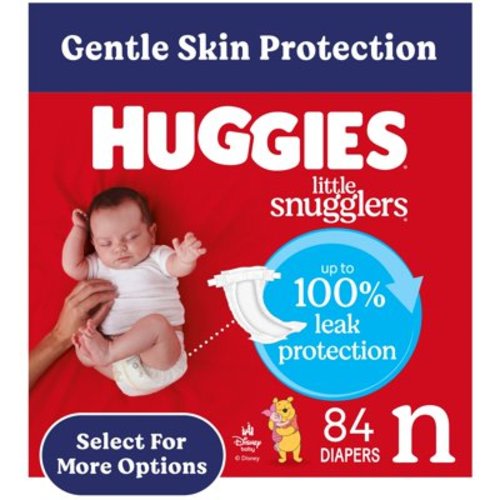 Huggies Newborn Size, 84 Ct, Little Snugglers Baby Diapers