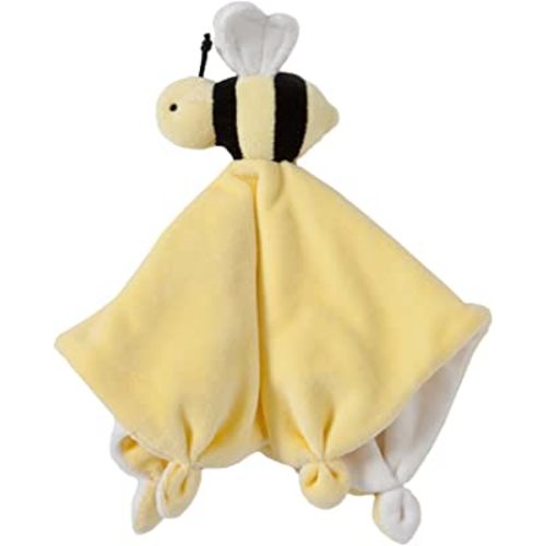 Burt's Bees Baby - Lovey Plush, Hold Me Bee Soother Security Blanket, Organic Cotton (Sunshine Yellow) , 12x12x3 Inch (Pack of 1)