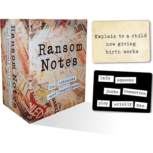 Ransom Notes - The Ridiculous Word Magnet Party Game, 3+ Players