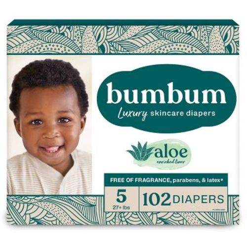 bumbum Luxury Skincare Disposable Diapers - Size 4 - 54ct