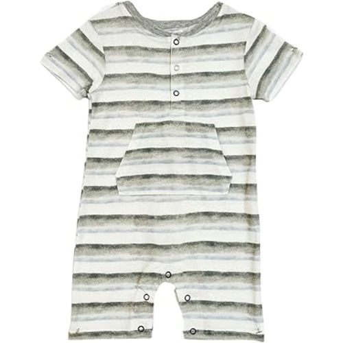 Splendid Kids High Tide Onesie for Baby Boys and Infants, V Olv B Stripe, 6-9 Months