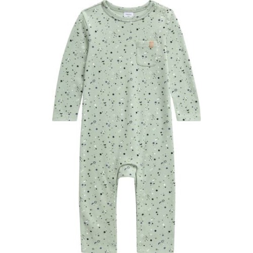 Print Cotton Pocket Romper, Newborn
