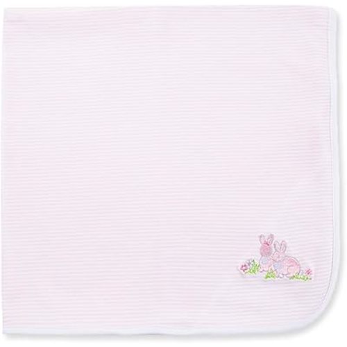 Little Me Unisex Baby Swaddling Receiving Blankets, Baby Bunnies, 30 x 27 Inches