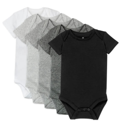 5-Pack Organic Cotton Short Sleeve Bodysuits | Honest Baby Clothing