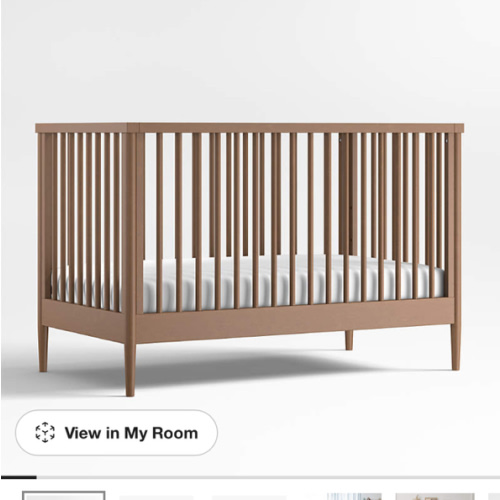 Hampshire Brown Wood Convertible Crib
