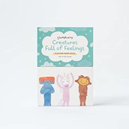 Slumberkins Creatures Full of Feelings Therapy Game for Kids | Teach Emotions & Empathy | Social Emotional Development | 54 Feelings Flash Cards for Home Or Class
