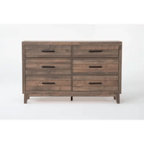 Ranier Brown Wood 37" 6 Drawer Dresser