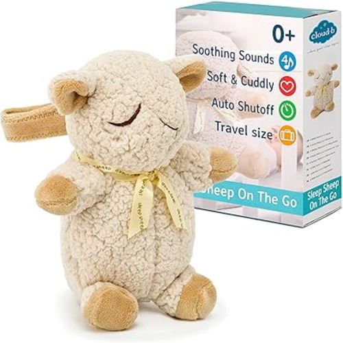 Cloud b Sound Machine with White Noise Soothing Sounds | Adjustable Settings & Auto-Shutoff | Ideal for Travel | Sleep Sheep On The Go