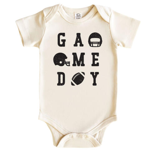 Vintage Game Day Graphic Bodysuit | Natural