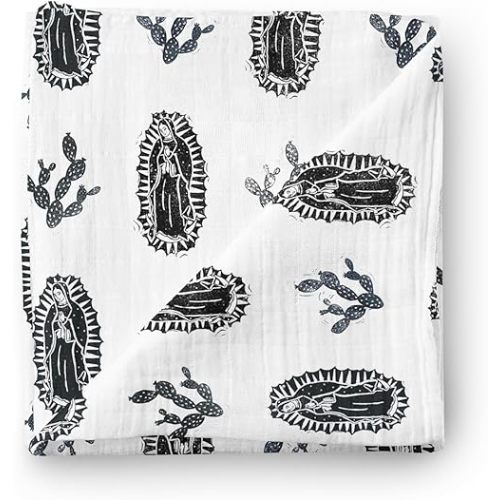 Be A Heart Christian Catholic Baby Swaddle Receiving Blanket (Our Lady of Guadalupe)