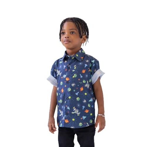 Disney Toy Story Mickey Mouse Cars Nightmare Before Christmas Button Down Shirt Toddler to Big Kid