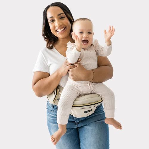 The Tushbaby Hip Carrier - Vegan Leather Cream