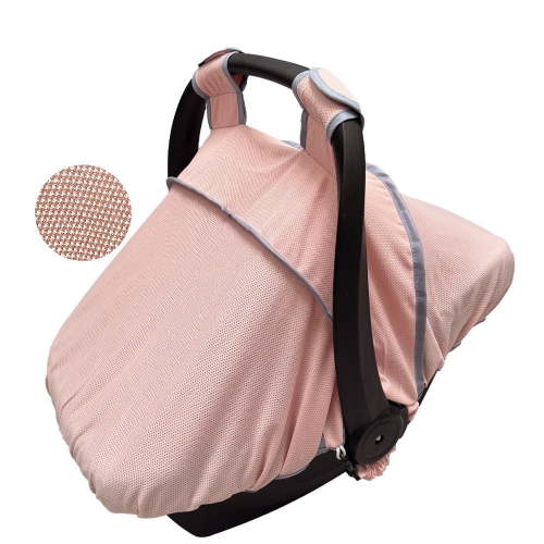 Car Seat Sun Shade Cover for baby, Breathable baby Car Seat Canopy Covers, Patent design, Pink