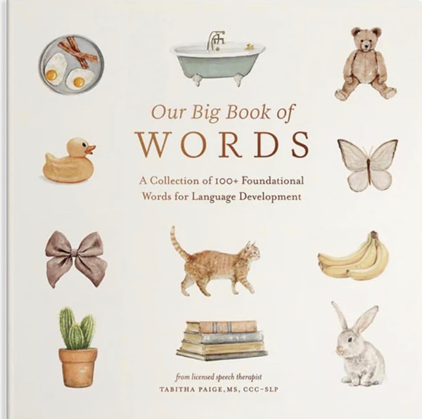 Our Big Book of First Words: A Collection of 100+ Foundational Words for Language Development (Tabitha Paige Children's Book Series)