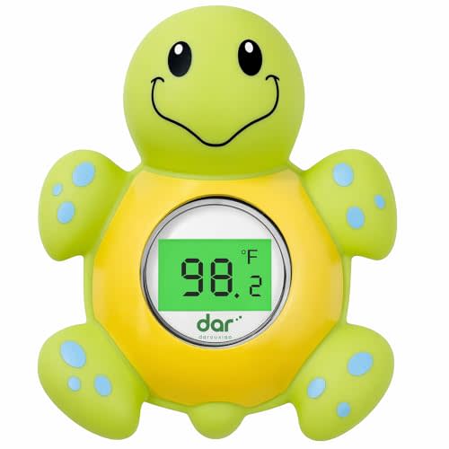 Baby Bath Thermometer for Tub,Floating Digital Water Temperature Thermometer with Instant Accurate Reading,3-Color Safety Light,Auto On/Off for Newborn,Infant & Toddler
