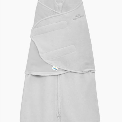 Gray Newborn Micro-Fleece Swaddle | HALO