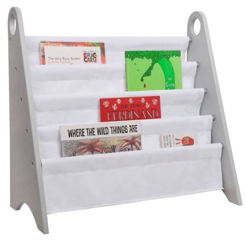 WildKin Modern Sling Kids' Bookshelf Gray/White