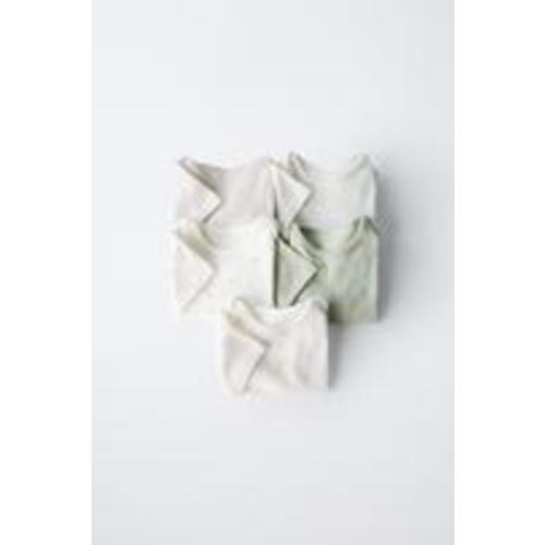 FIVE-PACK OF SNAIL BODYSUITS - Ecru | ZARA United States