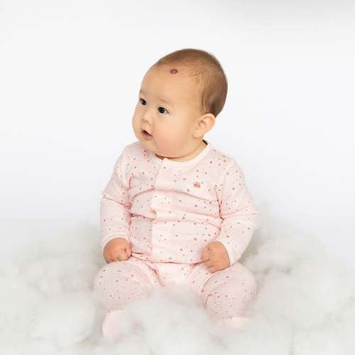 6-9M chloe organic cotton magnetic parent favorite footie