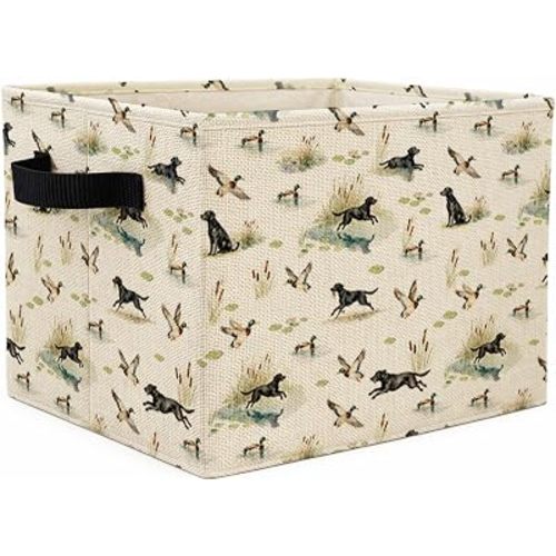 Black Labrador Retriever Mallard Duck Nursery Storage Basket