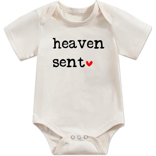 Newborn Infant Baby Boys Girls Funny Letters Print Bodysuit Short Sleeve Romper Pregnancy Announcements