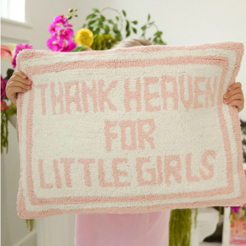thank heaven throw pillow