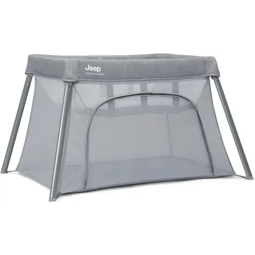 Compact Travel 2-in-1 Play Yard and Bassinet, Light Grey