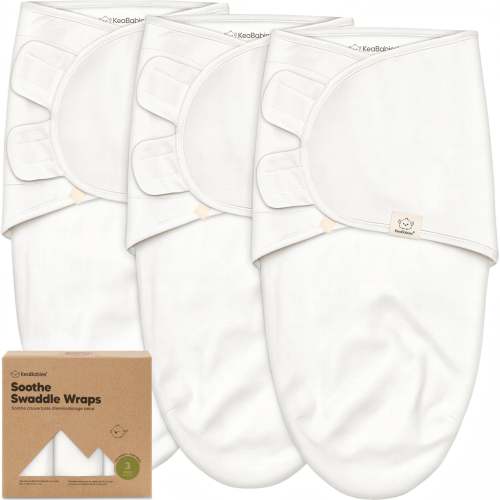 3-Pack Soothe Swaddle Wraps (Soft White)