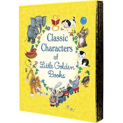 Classic Characters of Little Golden Books: The Poky Little Puppy, Tootle, The Saggy Baggy Elephant, Tawny Scrawny Lion, and Scuffy the Tugboat