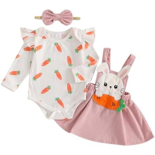 Christmas Baby Girl Outfit Newborn Cute Elk Fly Sleeve Romper Overall Dress Infant Girls Fall Winter Skirt Set
